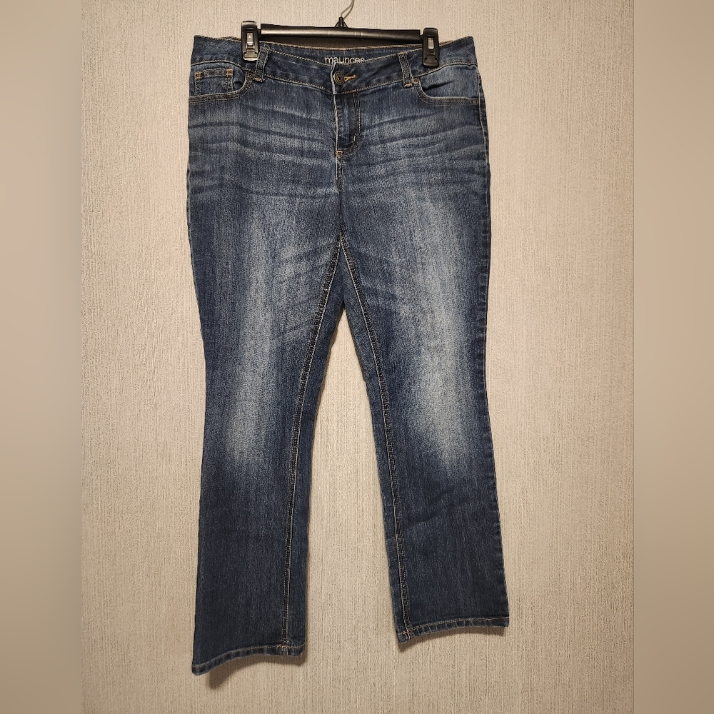 Maurices Dark Blue Straight Leg Jeans